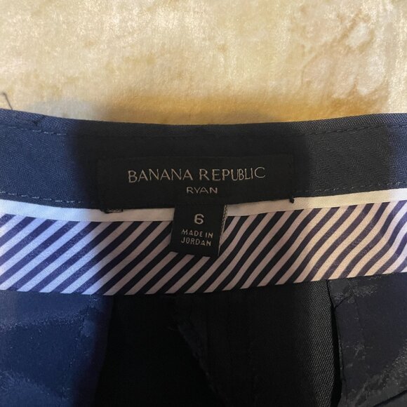 Banana Republic Ryan Navy Blue Pants Women’s Size 6 washable wool blend - Picture 8 of 9